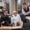 "Madison and Son" -- Oscar\'s dream comes true when he is asked to throw out the first pitch at the New York Mets game.  Also, Felix surprises Oscar and invites his father to be there for the big day, on THE ODD COUPLE, Thursday, April 28, 2016 (8:30-9:00 PM, ET/PT), on the CBS Television Network. Pictured L-R: Matthew Perry as Oscar Madison, Garry Marshall as Walter Madison, and Thomas Lennon as Felix Unger Photo: Cliff Lipson/CBS ÃÂ©2015 CBS Broadcasting, Inc. All Rights Reserved
