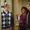 "All The Residents\' Men" -- Oscar and Felix run a heated campaign for President of their building\'s tenants\' association, but Oscar doesn\'t fully realize everything the position entails, on THE ODD COUPLE, Monday, May 23, 2016 (9:00PM -- 9:30 PM, ET/PT), on the CBS Television Network. Pictured L-R: Jerry Lambert as Wayne, Yvette Nicole Brown as Dani, and Matthew Perry as Oscar Madison Photo: Sonja Flemming/CBS ÃÂ©2015 CBS Broadcasting, Inc. All Rights Reserved