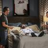 "London Calling" -- Oscar is forced to choose between his romantic plans with Charlotte (Teri Hatcher) and helping to save Felix\'s relationship as Emily decides to extend her stay in London and Felix starts to fall apart, on the third season premiere of THE ODD COUPLE, Monday, Oct. 17 (9:30-10:00 PM, ET/PT), on the CBS Television Network. Musical group Boyz II Men guest star as themselves. Pictured left to right: Matthew Perry as Oscar Madison, Thomas Lennon as Felix Unger and Teri Hatcher as Charlotte. Photo: Michael Yarish/CBS ÃÂ© 2016 CBS Television Network. All Rights Reserved.