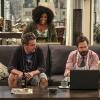 "London Calling" -- Oscar is forced to choose between his romantic plans with Charlotte (Teri Hatcher) and helping to save Felix\'s relationship as Emily decides to extend her stay in London and Felix starts to fall apart, on the third season premiere of THE ODD COUPLE, Monday, Oct. 17 (9:30-10:00 PM, ET/PT), on the CBS Television Network. Musical group Boyz II Men guest star as themselves. Pictured left to right: Matthew Perry as Oscar Madison, Yvette Nicole Brown as Dani, and homas Lennon as Felix Unger. Photo: Michael Yarish/CBS ÃÂ© 2016 CBS Television Network. All Rights Reserved.