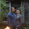 The Originals -- "Ashes to Ashes" Image Number: OG222b_0112.jpg -- Pictured (L-R): Charles Michael David as Marcel and Daniel Gillies as Elijah -- Photo Credit: Annette Brown/The CW -- ÃÂ© 2015 The CW Network.  All Rights Reserved.