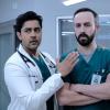 THE RESIDENT:  L-R: Manish Dayal and guest star Tasso Feldman in the "Woman Down" episode of THE RESIDENT airing Tuesday, Nov. 19 (8:00-9:00 PM ET/PT) on FOX. ©2019 Fox Media LLC Cr: Guy D'Alema/FOX