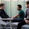 THE RESIDENT:  L-R:  Guest star Cayden Boyd, Manish Dayal and Matt Czuchry in the "Whistleblower" fall finale episode of THE RESIDENT airing Tuesday, Dec. 17 (8:00-9:00 PM ET/PT) on FOX. ©2019 Fox Media LLC Cr: Guy D'Alema/FOX