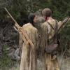 Elizabeth Frances as Prairie Flower, Jacob Lofland as Young Eli - The Son _ Season 2, Episode 1 - Photo Credit: Van Redin/AMC