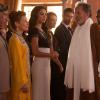 TYRANT -- "What the World Needs Now" -- Episode 105 (Airs Tuesday, July 27, 10:00 pm e/p -- Pictured: (L-R) Alice Krige as Amira, Moran Atias as Leila, Jennifer Finnigan as Molly, Adam Rayner as Barry, Mohammad Bakri as Sheik Rashid, Alexander Karim as Ihab -- CR: Vered Adir/FX