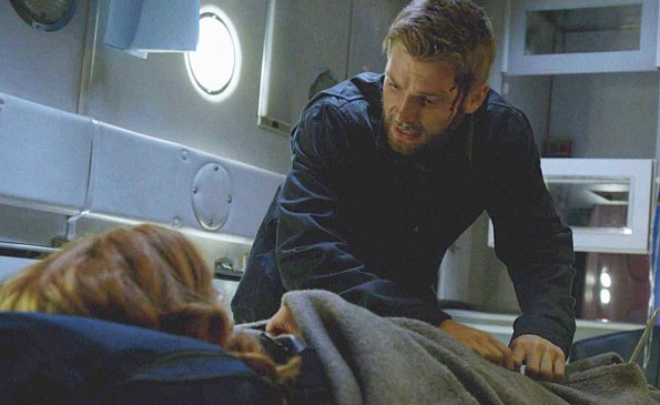 "Black Ice" -- When temperatures begin to plunge, Sam and Rebecca spring into action to try to save the residents of Chester\'s Mill. Meanwhile, Barbie risks his own life in order to save Julia after a terrible accident, Monday, Sept. 8 (10:00-11:00 PM, ET/PT) on the CBS Television Network.  Pictured  (L-R)  Rachelle Lefevre  as Julia Shumway and  Mike Vogel as Dale "Barbie" Barbara   Photo: Best Possible Screen Grab /CBSÃÂ©2014 CBS Broadcasting Inc. All Rights Reserved.