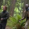 WAYWARD PINES: L-R: Guest star Toby Jones and Djimon Hounsou in the "Time Will Tell" episode of WAYWARD PINES airing Wednesday, July 6 (9:00-10:00 PM ET/PT) on FOX. ©2016 Fox Broadcasting Co. Cr: Sergei Bachlakov/FOX