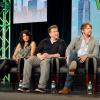2015 FOX WINTER TCA: (L-R) Cast Members Meera Rohit Kumbhani, Nate Torrence, Zachary Knighton, and Becki Newton during the THE WEIRD LONERS panel at the 2015 FOX WINTER TCA on Saturday, Jan. 17 at the Langham Hotel in Pasadena CA.  CR: Frank Micelotta/FOX