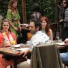 YOU'RE THE WORST -- "Sunday Funday" -- Episode 105 (Airs Thursday, August 14, 10:30 pm e/p) -- Pictured: (L-R) Kether Donohue as Lindsay Jillian, Desmin Borges as Edgar Quintero, Aya Cash as Gretchen Cutler,Chris Geere as Jimmy Shive-Overly -- CR: Byron Cohen/FX