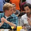 YOU'RE THE WORST -- "Sunday Funday" -- Episode 105 (Airs Thursday, August 14, 10:30 pm e/p) -- Pictured: (L-R) Chris Geere as Jimmy Shive-Overly, Desmin Borges as Edgar Quintero -- CR: Byron Cohen/FX