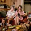 "A Solar Calculator, a Game Ball, and a Cheerleader\'s Bosom" -  Pictured: Missy (Raegan Revord), Meemaw (Annie Potts), Mary (Zoe Perry) and Sheldon (Iain Armitage). Sheldon struggles with newfound popularity after utilizing statistics to help the football team, on YOUNG SHELDON, Thursday, Nov. 23  (8:31-9:01 PM, ET/PT) on the CBS Television Network. Photo: Michael Desmond/Warner Bros. Entertainment Inc. ÃÂ© 2017 WBEI. All rights reserved.