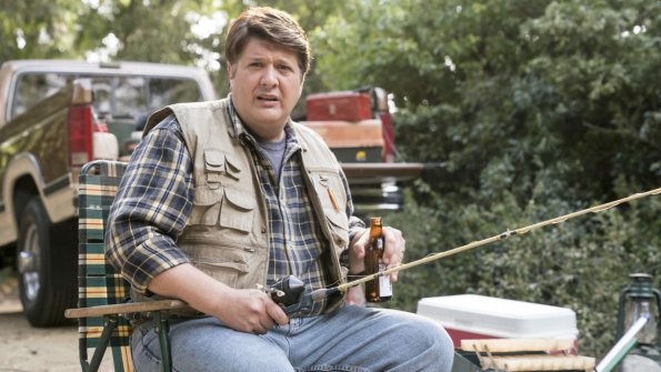 "Cape Canaveral, SchrÃÂ¶dinger\'s Cat, and Cyndi Lauper\'s Hair" - Pictured: George, Sr. (Lance Barber). In an attempt to bond with Sheldon, George Sr. takes the boys on a road trip to see a space shuttle launch.  Also, Mary, Missy, and Meemaw have a girls\' weekend at the salon, on YOUNG SHELDON, Thursday, Dec.14  (8:31-9:01 PM, ET/PT) on the CBS Television Network. Photo: Michael Desmond/Warner Bros. Entertainment Inc. ÃÂ© 2017 WBEI. All rights reserved.