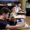 "An Eagle Feather, a String Bean, and an Eskimo" -- Pictured: Sheldon (Iain Armitage) and Tam (Ryan Phuong). When Sheldon moves to Dallas to attend a school for gifted children, the family struggles to cope with his absence, on YOUNG SHELDON, Thursday, Jan. 4 (8:31-9:01 PM, ET/PT) on the CBS Television Network. Photo: Monty Brinton/CBS ÃÂ©2017 CBS Broadcasting, Inc. All Rights Reserved.