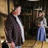 "Demons, Sunday School, and Prime Numbers" - Pictured:  Herschel Sparks (Billy Gardell) and Mary (Zoe Perry). A worried Mary sends Sheldon to Sunday school after she finds him playing Dungeons and Dragons with his friends Tam and Billy, on YOUNG SHELDON, Thursday, Jan. 11 (8:31-9:01 PM, ET/PT) on the CBS Television Network. Billy Gardell guest stars as Billy Sparks\' father, Herschel. Photo: Darren Michaels/Warner Bros. Entertainment Inc. ÃÂ© 2017 WBEI. All rights reserved.