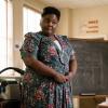 "Gluons, Guacamole, and the Color Purple" - Pictured: Ms. Ingram (Danielle Pinnock). When Sheldon is no longer academically challenged at Medford High, he audits a college class taught by Dr. John Sturgis (Wallace Shawn), on YOUNG SHELDON, Thursday, April 19 (8:31-9:01 PM, ET/PT) on the CBS Television Network. Photo: Michael Desmond/Warner Bros. Entertainment Inc. ÃÂ© 2018 WBEI. All rights reserved.