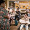 "Gluons, Guacamole, and the Color Purple" - Pictured: Ms. Ingram (Danielle Pinnock) and Sheldon (Iain Armitage). When Sheldon is no longer academically challenged at Medford High, he audits a college class taught by Dr. John Sturgis (Wallace Shawn), on YOUNG SHELDON, Thursday, April 19 (8:31-9:01 PM, ET/PT) on the CBS Television Network. Photo: Michael Desmond/Warner Bros. Entertainment Inc. ÃÂ© 2018 WBEI. All rights reserved.