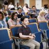 "Gluons, Guacamole, and the Color Purple" - Pictured: Sheldon (Iain Armitage). When Sheldon is no longer academically challenged at Medford High, he audits a college class taught by Dr. John Sturgis (Wallace Shawn), on YOUNG SHELDON, Thursday, April 19 (8:31-9:01 PM, ET/PT) on the CBS Television Network. Photo: Michael Desmond/Warner Bros. Entertainment Inc. ÃÂ© 2018 WBEI. All rights reserved.