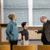 "Gluons, Guacamole, and the Color Purple" - Pictured: When Sheldon is no longer academically challenged at Medford High, he audits a college class taught by Dr. John Sturgis (Wallace Shawn), on YOUNG SHELDON, Thursday, April 19 (8:31-9:01 PM, ET/PT) on the CBS Television Network. Photo: Michael Desmond/Warner Bros. Entertainment Inc. ÃÂ© 2018 WBEI. All rights reserved.