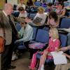 "A Rival Prodigy and Sir Isaac Neutron" - Pictured:  Dr. John Sturgis (Wallace Shawn), Paige (McKenna Grace) and Sheldon (Iain Armitage). When Dr. Sturgis (Wallace Shawn) bonds with Paige (McKenna Grace), another ten year-old genius, Sheldon\'s jealousy leads Meemaw to intervene.  Also, Mary invites Paige\'s family over for a play date, when YOUNG SHELDON airs in its regular time slot, Thursday, Sept. 27 (8:31-9:01 PM, ET/PT) on the CBS Television Network. Photo: Darren Michaels/Warner Bros. Entertainment Inc. ÃÂ© 2018 WBEI. All rights reserved.