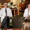 "A Research Study and Czechoslovakian Wedding Pastries"-- Pictured: Dr. Edward Pilson (Wallace Langham) and Dr. Sandra Thorpe (Amy Farrington). Dr. Sturgis (Wallace Shawn) recommends Sheldon and Missy for a university research study on twins, and Mary is unhappy when the test results go to Sheldon\'s head, on YOUNG SHELDON, Thursday, Oct. 18 (8:31-9:01 PM, ET/PT) on the CBS Television Network. Photo: Erik Voake/CBS ÃÂ©2018 CBS Broadcasting, Inc. All Rights Reserved.