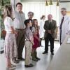 "A Research Study and Czechoslovakian Wedding Pastries"-- Pictured: Mary (Zoe Perry), George Sr. (Lance Barber), Sheldon (Iain Armitage), Meemaw (Annie Potts), Missy (Raegan Revord), Dr. Sturgis (Wallace Shawn), Dr. Edward Pilson (Wallace Langham) and Dr. Sandra Thorpe (Amy Farrington). Dr. Sturgis (Wallace Shawn) recommends Sheldon and Missy for a university research study on twins, and Mary is unhappy when the test results go to Sheldon\'s head, on YOUNG SHELDON, Thursday, Oct. 18 (8:31-9:01 PM, ET/PT) on the CBS Television Network. Photo: Sonja Flemming/CBS ÃÂ©2018 CBS Broadcasting, Inc. All Rights Reserved.
