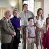 "A Research Study and Czechoslovakian Wedding Pastries"-- Pictured: Dr. Sturgis (Wallace Shawn), Meemaw (Annie Potts), George Sr. (Lance Barber), Sheldon (Iain Armitage), Mary (Zoe Perry) and Missy (Raegan Revord).  Dr. Sturgis (Wallace Shawn) recommends Sheldon and Missy for a university research study on twins, and Mary is unhappy when the test results go to Sheldon\'s head, on YOUNG SHELDON, Thursday, Oct. 18 (8:31-9:01 PM, ET/PT) on the CBS Television Network. Photo: Sonja Flemming/CBS ÃÂ©2018 CBS Broadcasting, Inc. All Rights Reserved.