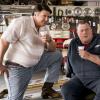 "An 8-Bit Princess and a Flat Tire Genius"- Pictured: George Sr. (Lance Barber) and Herschel (Billy Gardell). A video game takes over Sheldon and Meemaw\'s life.  Also, George Sr. is jealous when Georgie bonds with Herschel (Billy Gardell) at the auto shop, on YOUNG SHELDON, Thursday, Nov. 8 (8:31-9:01 PM, ET/PT) on the CBS Television Network. Photo: Michael Desmond/Warner Bros. Entertainment Inc. ÃÂ© 2018 WBEI. All rights reserved.