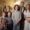 "Family Dynamics and a Red Fiero"- Pictured Behind the Scenes: Missy (Raegan Revord), Meemaw (Annie Potts), Sheldon (Iain Armitage), Georgie (Montana Jordan), George Sr. (Lance Barber) and Mary (Zoe Perry). A Thanksgiving dinner turns into a family fight when George Sr. is offered a job in Oklahoma, on YOUNG SHELDON, Thursday, Nov. 15 (8:31-9:01 PM, ET/PT) on the CBS Television Network. Photo: Bill Inoshita/CBS ÃÂ©2018 CBS Broadcasting, Inc. All Rights Reserved.