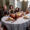"Family Dynamics and a Red Fiero"- Pictured: Meemaw (Annie Potts), Dr. John Sturgis (Wallace Shawn), Georgie (Montana Jordan), Sheldon (Iain Armitage), George Sr. (Lance Barber), Mary (Zoe Perry) and Missy (Raegan Revord). A Thanksgiving dinner turns into a family fight when George Sr. is offered a job in Oklahoma, on YOUNG SHELDON, Thursday, Nov. 15 (8:31-9:01 PM, ET/PT) on the CBS Television Network. Photo: Cliff Lipson/CBS ÃÂ©2018 CBS Broadcasting, Inc. All Rights Reserved.