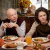 "Family Dynamics and a Red Fiero"- Pictured: Dr. John Sturgis (Wallace Shawn) and Georgie (Montana Jordan). A Thanksgiving dinner turns into a family fight when George Sr. is offered a job in Oklahoma, on YOUNG SHELDON, Thursday, Nov. 15 (8:31-9:01 PM, ET/PT) on the CBS Television Network. Photo: Cliff Lipson/CBS ÃÂ©2018 CBS Broadcasting, Inc. All Rights Reserved.