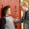 "David, Goliath and a Yoo-hoo from the Back" - Pictured: Georgie (Montana Jordan) and Tommy (Ryan Cargill). Sheldon uses his new friendship with the school bully to boss Georgie around.  Also, Missy steals Meemaw\'s makeup for picture day, on YOUNG SHELDON, Thursday, Jan.31 (8:31-9:01 PM, ET/PT) on the CBS Television Network. Photo: Bill Inoshita/CBS ÃÂ©2018 CBS Broadcasting, Inc. All Rights Reserved.