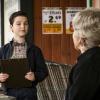 "A Loaf of Bread and a Grand Old Flag" -- Pictured: Sheldon (Iain Armitage) and Meemaw (Annie Potts). Things spiral out of control when Sheldon boycotts his favorite bread company.  Also, Georgie offers Veronica a shoulder to cry on when she\'s dumped by her boyfriend, on YOUNG SHELDON, Thursday, February 21 (8:31-9:01 PM, ET/PT) on the CBS Television Network. Photo: Darren Michaels/Warner Bros. Entertainment Inc. ÃÂ© 2019 WBEI. All rights reserved.