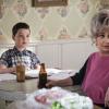 "A Perfect Score and a Bunsen Burner Marshmallow" -- Pictured: Sheldon (Iain Armitage) and Meemaw (Annie Potts). Sheldon moves in with Dr. Sturgis (Wallace Shawn) for the weekend to see what his life will be like in college. Also, a lonely Mary tries to bond with the other Coopers during Sheldon\'s absence, on YOUNG SHELDON, Thursday, April 4 (8:31-9:01 PM, ET/PT) on the CBS Television Network. Photo: Darren Michaels/Warner Bros. Entertainment Inc. ÃÂ© 2018 WBEI. All rights reserved.
