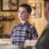 "A Perfect Score and a Bunsen Burner Marshmallow" -- Pictured: Sheldon (Iain Armitage). Sheldon moves in with Dr. Sturgis (Wallace Shawn) for the weekend to see what his life will be like in college. Also, a lonely Mary tries to bond with the other Coopers during Sheldon\'s absence, on YOUNG SHELDON, Thursday, April 4 (8:31-9:01 PM, ET/PT) on the CBS Television Network. Photo: Darren Michaels/Warner Bros. Entertainment Inc. ÃÂ© 2018 WBEI. All rights reserved.