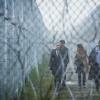 "Pack Mentality" -- Jackson, Abraham, Mitch, Jamie and Chloe are tasked by a top intelligence agent to find the cause of the strange animal behavior around the world. When the team travels to Mississippi to investigate the wolf attack on the prison, Mitch and Abraham break off to catch one of the wolves, and Chloe, Jackson and Jamie discover that death row inmate escapee Evan Lee Hartley (Marcus Hester) might somehow be involved in the attack. Also, the team meets FBI Agent Ben Shafer (Geoff Stults), who may know more about the prison fire than he\'s saying, on ZOO, Tuesday, July 21 (9:00-10:00 PM, ET/PT), on the CBS Television Network.  Pictured (L-R) Nora Arnezeder as Chloe Tousignant , James Wolk  as Jackson Oz,   Kristen Connolly as Jamie Campbell, and  Don Yesso as Deputy Kraft Photo:   Steve Dietl/CBS  ÃÂ© 2015 CBS Broadcasting Inc. All Rights Reserved.