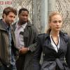 "Pack Mentality" -- Jackson, Abraham, Mitch, Jamie and Chloe are tasked by a top intelligence agent to find the cause of the strange animal behavior around the world. When the team travels to Mississippi to investigate the wolf attack on the prison, Mitch and Abraham break off to catch one of the wolves, and Chloe, Jackson and Jamie discover that death row inmate escapee Evan Lee Hartley (Marcus Hester) might somehow be involved in the attack. Also, the team meets FBI Agent Ben Shafer (Geoff Stults), who may know more about the prison fire than he\'s saying, on ZOO, Tuesday, July 21 (9:00-10:00 PM, ET/PT), on the CBS Television Network.  Pictured (L-R) Nora Arnezeder as Chloe Tousignant,  James Wolk  as Jackson Oz, and  Don Yesso as Deputy Kraft Photo:   Steve Dietl/CBS  ÃÂ© 2015 CBS Broadcasting Inc. All Rights Reserved.