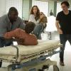 "Eats, Shoots, and Leaves" and "Wild Things" --  When Jackson is injured after a run-in with the rebels in Zambia, the team rushes him to a hospital in Zimbabwe and finds it overrun by wild animals. While Jackson undergoes emergency surgery, Mitch and Jamie work to formulate a cure using the Mother Cell and leopard DNA. Victory is within reach until a shocking turn of events jeopardizes everything, on a special two-hour episode of ZOO, Tuesday, Sept. 8 (9:00-11:00 PM, ET/PT), on the CBS Television Network.   Pictured (L-R) Nonso Anozie as Abraham Kenyatta,   James Wolk  as Jackson Oz,   Kristen Connolly as Jamie Campbell,  and  Billy Burke as Mitch Morgan,  Photo Credit: Cook Allender /CBS ÃÂ© 2015 CBS Broadcasting Inc. All Rights Reserved