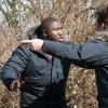 "The Day of the Beast" and "Caraquet" -- Following the dramatic shift in violent animal behavior, the team attempts to rescue Jamie and the leopard whose DNA may hold the key to curing the animal crisis. Also, the team discovers a shocking mutation that threatens the life of one of their own, on the special two-hour second season premiere of ZOO, Tuesday, June 28 (9:00-11:00 PM, ET/PT), on the CBS Television Network.   Picture (L-R) Billy Burke as Mitch Morgan and  Nonso Anozie  as Abraham Kenyatta Photo: Liane Hentscher /CBS ÃÂ©2016 CBS Broadcasting, Inc. All Rights Reserved