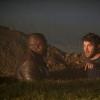 "Jamie\'s Got a Gun" -- Mitch digs into Jackson\'s past to get the answers they need to make the cure. Also, the rest of the team hunts for evidence related to the triple helix inside a quaint English town, on ZOO, Tuesday, August 2 (9:00-10:00 PM, ET/PT), on the CBS Television Network. Pictured (L-R)  Nonso Anozie  as   Abraham Kenyatta and   James Wolk as  Jackson Oz Photo: Shane Harvey /CBSÃÂ©2016 CBS Broadcasting, Inc. All Rights Reserved
