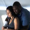 "Pangaea" and "Clementine" -- Mitch and Jamie hatch a daring plan to undermine the Noah Objective once and for all, and the team reunites on the Island of Pangaea where the final pieces of the cure are put in place, on the special two-hour second season finale of ZOO, Tuesday, Sept. 6 (9:00-11:00 PM, ET/PT), on the CBS Television Network.  Pictured (L-R) Alyssa Diaz as  Dariela Marzan and Nonso Anozie as Abraham Kenyatta Photo: Shane Harvey /CBSÃÂ©2016 CBS Broadcasting, Inc. All Rights Reserved