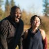 "Diaspora" -- Jackson and Logan discover a link between the hybrid attacks that occur in Portland and New York; Mitch is interrogated by a woman claiming to be his daughter, Clementine; and a new development in Abraham\'s research into the sterility crisis endangers his family, on ZOO, Thursday, July 6 (10:00-11:00 PM, ET/PT) on the CBS Television Network. Pictured (L-R) Nonso Anozie as Abraham Kenyatta and Alyssa Diaz as  Dariela Marzan  Photo: Shane Harvey /CBSÃÂ©2017 CBS Broadcasting, Inc. All Rights Reserved