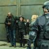 "The Barrier" -- The team races to stop the hybrids from breaching the barrier wall by shutting down the last beacon that draws them in, on the third season finale of ZOO, Thursday, Sept. 21 (10:00-11:00 PM, ET/PT) on the CBS Television Network. Pictured  (L-R) Hilary Jardine (Tessa Williams), Nonso Anozie (Abraham Kenyatta), Alyssa Diaz (Dariela Marzan)  Photo: Eduardo Araquel /CBSÃÂ©2017 CBS Broadcasting, Inc. All Rights Reserved
