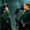 "The Barrier" -- The team races to stop the hybrids from breaching the barrier wall by shutting down the last beacon that draws them in, on the third season finale of ZOO, Thursday, Sept. 21 (10:00-11:00 PM, ET/PT) on the CBS Television Network. Pictured (L-R) Alyssa Diaz (Dariela Marzan), Josh Salatin (Logan) and Billy Burke (Mitch Morgan)  Photo: Eduardo Araquel /CBSÃÂ©2017 CBS Broadcasting, Inc. All Rights Reserved