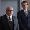 ALCATRAZ: 1960s Warden James (Jonny Coyne, L) and Dep. Warden Tiller (Jason Butler Harner, R) watch a parole hearing in the first part of the special two-hour season finale &quot;Garrett Stillman/Tommy Madsen&quot; episode of ALCATRAZ airing Monday, March 26 (8:00-10:00 PM ET/PT) on FOX. &#xa9;2012 Fox Broadcasting Co. CR: Liane Hentscher/FOX