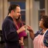 DADS: Warner (Giovanni Ribisi, L) and Edna (Tonita Castro, R) say goodbye in the &quot;Clean On Me&quot; episode of DADS airing Tuesday, Oct. 1 (8:00-8:30 PM ET/PT) on FOX. Also pictured: Vanessa Lachey. &#xa9;2013 Fox Broadcasting Co. Cr: Jennifer Clasen/FOX