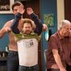 DADS: Eli (Seth Green, C) and David (Peter Riegert, R) have mixed feelings about their new maid, Josh (guest star John Viener, L), in the &quot;Clean On Me&quot; episode of DADS airing Tuesday, Oct. 1 (8:00-8:30 PM ET/PT) on FOX. &#xa9;2013 Fox Broadcasting Co. Cr: Jennifer Clasen/FOX