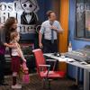 DADS: Crawford (Martin Mull, R) ends his standoff with Warner (Giovanni Ribisi, second from R) when Camila (Vanessa Lachey, L) and Kimmy (guest star Alexis Calcaterra, second from L) bring him the cookies he ordered in the &quot;Funny Girl&quot; episode of DADS airing Tuesday, Oct. 8 (8:00-8:30 PM ET/PT) on FOX. &#xa9;2013 Fox Broadcasting Co. Cr: Eddy Chen/FOX
