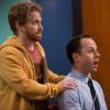 DADS: Eli (Seth Green, L) and Warner (Giovanni Ribisi, R) are questioned by the new HR executive in the &quot;My Dad's Hotter Than Your Dad&quot; episode of DADS airing Tuesday, Oct. 8 (8:00-8:30 PM ET/PT) on FOX. &#xa9;2013 Fox Broadcasting Co. Cr: Eddy Chen/FOX