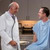 DADS: Warner (Giovanni Ribisi, R) gets a physical in the &quot;Oldfinger&quot; episode of DADS airing Tuesday, Oct. 22 (8:00-8:30 PM ET/PT) on FOX. Also pictured: guest star John Moskoff. &#xa9;2013 Fox Broadcasting Co. Cr: Jennifer Clasen/FOX