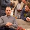 DADS: Warner (Giovanni Ribisi, L) is scarred after seeing Camila and Crawford kiss during a play in the &quot;Foul Play&quot; episode of DADS airing Tuesday, Nov. 5 (8:00-8:30 PM ET/PT) on FOX. Also pictured: Seth Green. &#xa9;2013 Fox Broadcasting Co. Cr: Jennifer Clasen/FOX